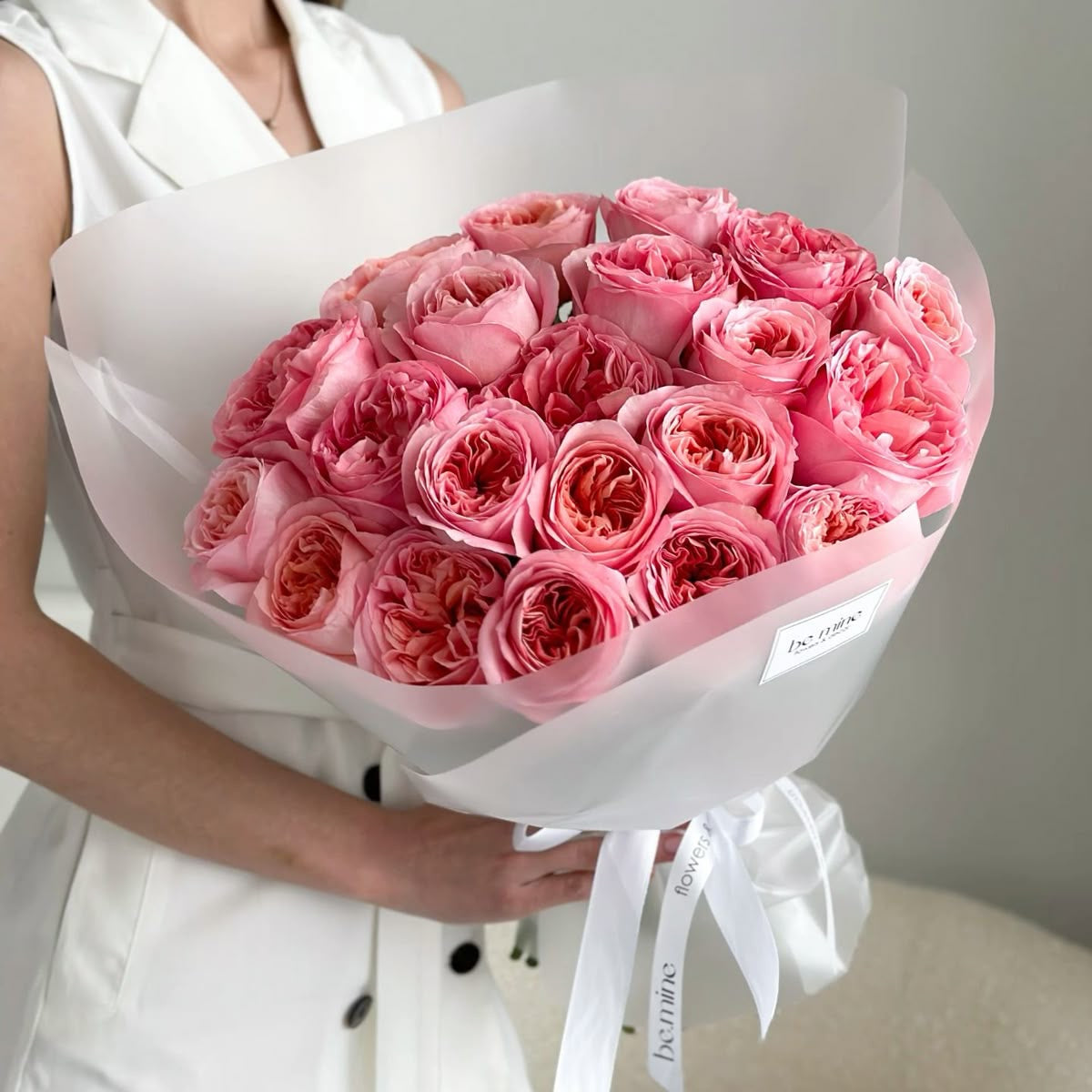 Bouquet of peony roses “Pink Expression”