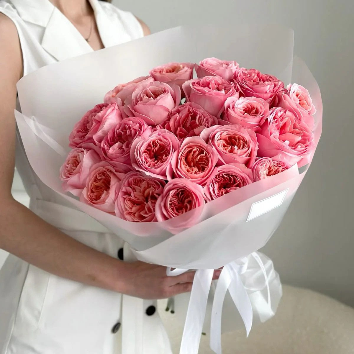 Bouquet of peony roses “Pink Expression”