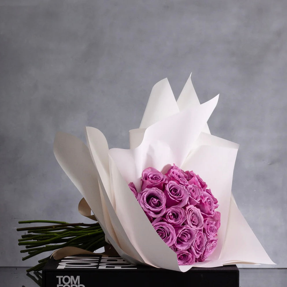 SERENITY IN BLOOM: LAVENDER ROSE BOUQUET