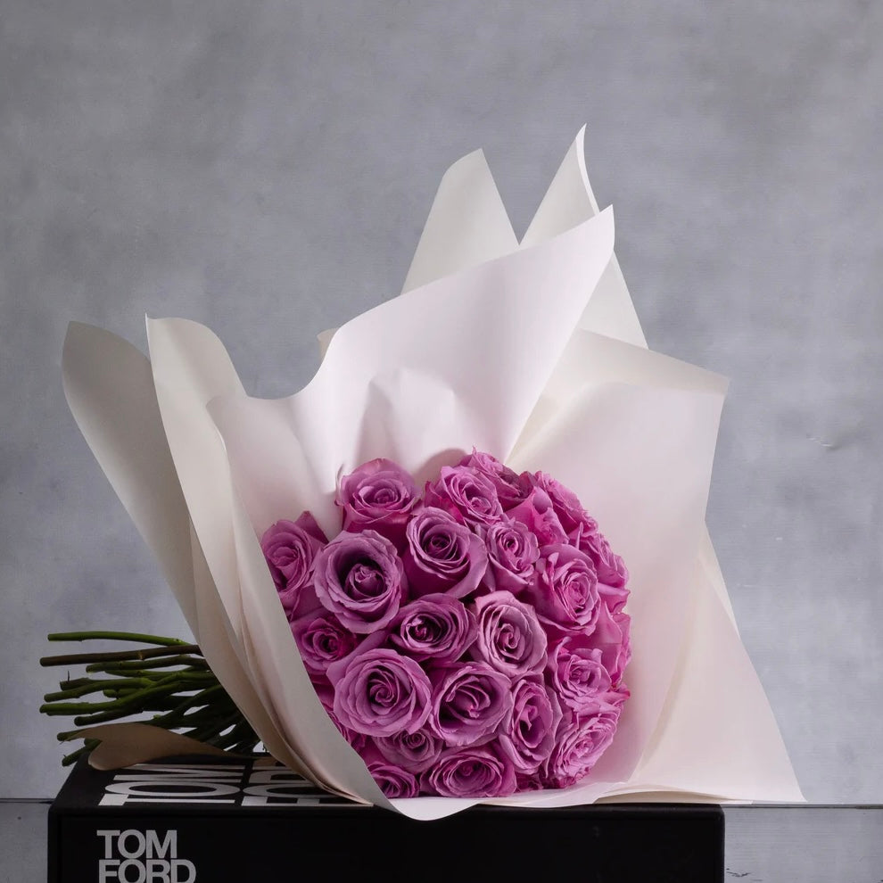 SERENITY IN BLOOM: LAVENDER ROSE BOUQUET