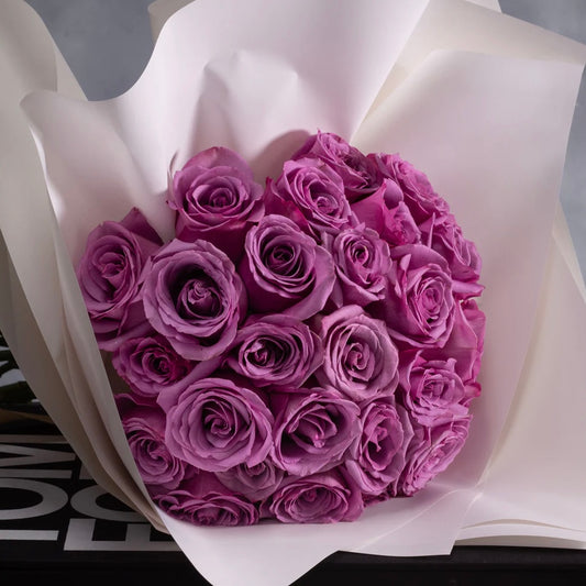 SERENITY IN BLOOM: LAVENDER ROSE BOUQUET