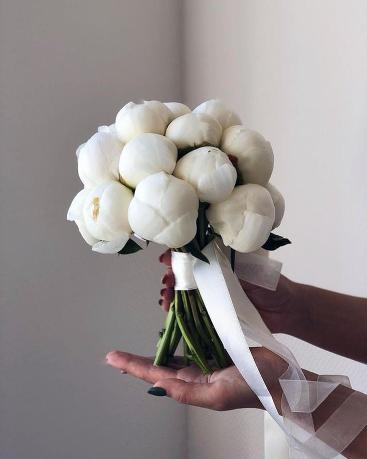 Wedding Bouquet"White Peonies "