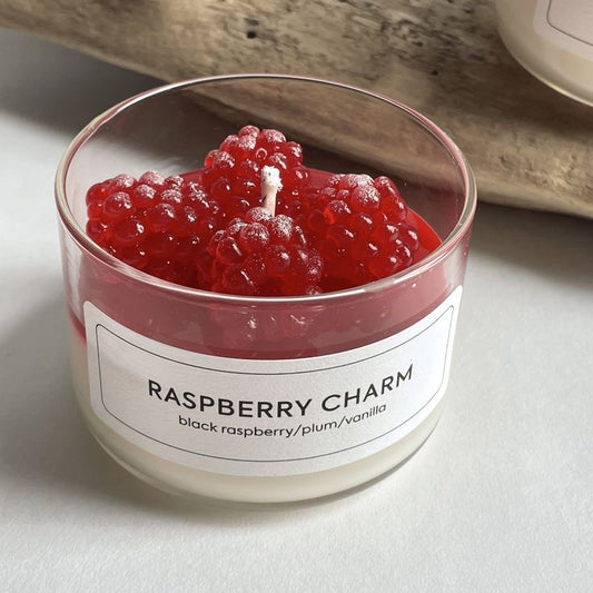 Raspberry Dessert candle