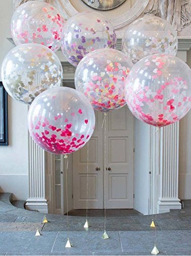 XL Balloons with confetti