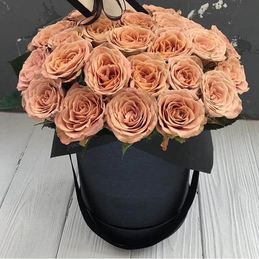 Cappuccino Roses HatBox